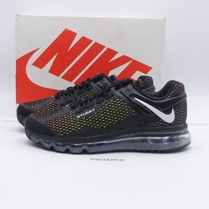 NEW Nike Air Max 2013 Stüssy Sneakers DO2461-001 Black/White